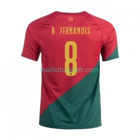 Maillot de Foot Portugal B.Fernandes 8 Domicile Coupe du monde 2022